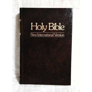 Holy Bible New International Version NIV Brown Hardcover 1979